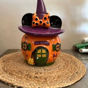 Mini Mouse Halloween cookie jar